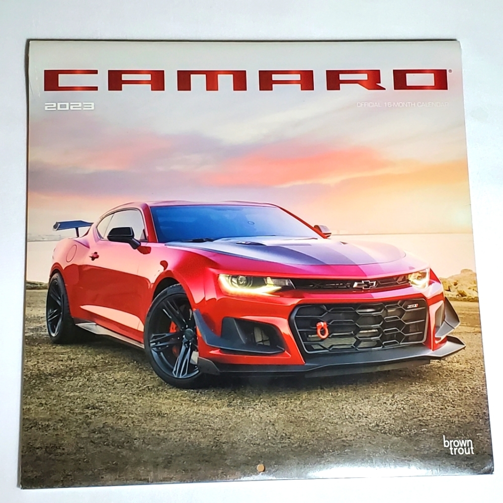 Camaro 2023 Square Calendar 16 Month Wall Hanging New Sealed 12"x12" Office Home